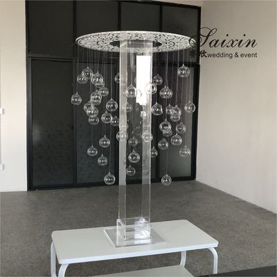 China wholesale wedding table decoration clear acrylic laser cut centerpiece candle support stands