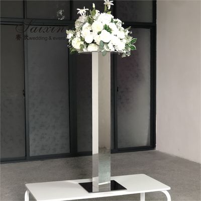 Hot selling gold mirror display stand flower stand for wedding centerpieces