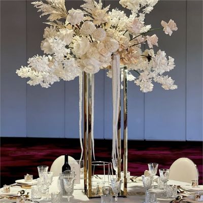 Factory wholesale event  home decor  aisle metal wedding flower stand for centerpieces