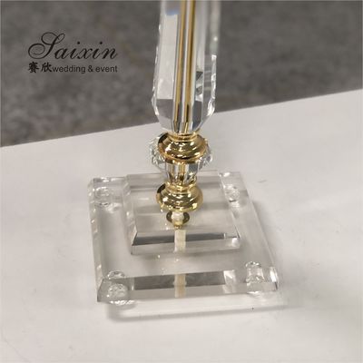 Gorgeous 5 arms gold globe candelabra wedding table center pieces