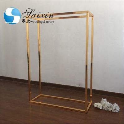 ZT-439 gold metal decoration flower arrangement stands for wedding hall