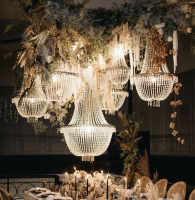 K9 Crystal Chandelier Ceiling Light Lamp For Wedding Decoration Luxury 120cm