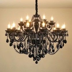White Crystal Chandelier Lights Crystal Ceiling Lamp Decoration 100CM
