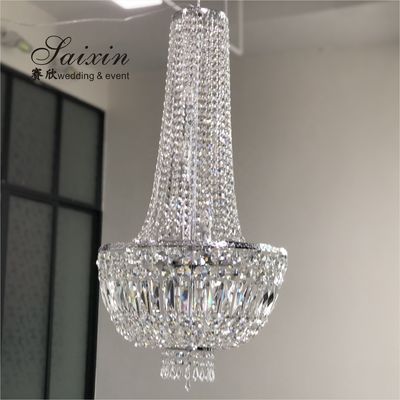 18 16 15 Light Crystal Chandelier Pendant Light Round Rectangular 80CMx60cm