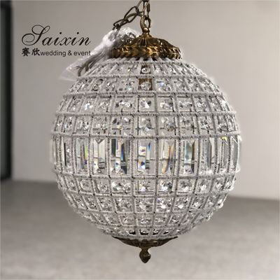 Round Crystal Ball Chandelier Lighting Fixture Lamp Chandeliers Ceiling  60cm