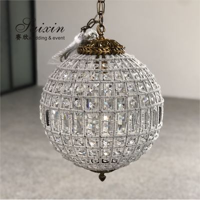 Round Crystal Ball Chandelier Lighting Fixture Lamp Chandeliers Ceiling  60cm