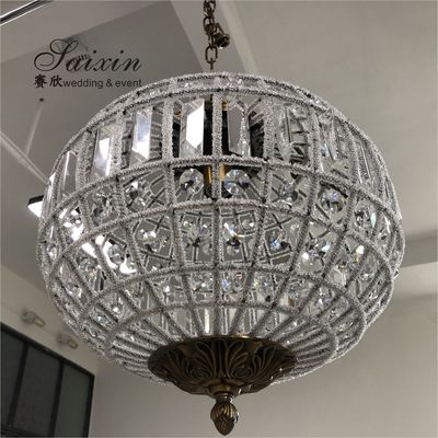 Round Crystal Ball Chandelier Lighting Fixture Lamp Chandeliers Ceiling  60cm