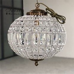 Round Crystal Ball Chandelier Lighting Fixture Lamp Chandeliers Ceiling  60cm