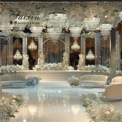 Modern Home Crystal Ceiling Lights For Living Room Kitchen Decoration Crystal 120cm