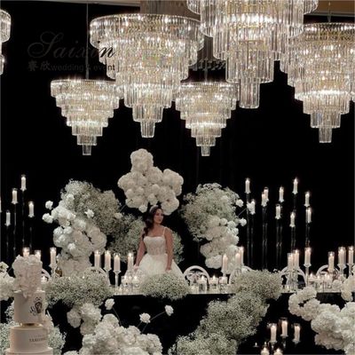 Modern Home Crystal Ceiling Lights For Living Room Kitchen Decoration Crystal 120cm