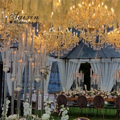 Antique Gold Crystal Chandelier Lights Ceiling Luxury K9 Wedding Ceiling Decoration