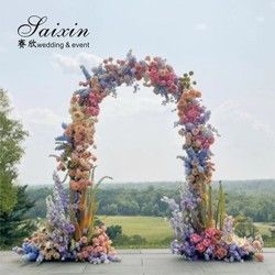 Artificial Wedding Arch Flowers Fake Floral Arch Decoration Supplies