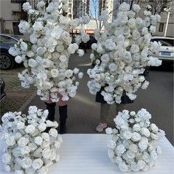 High Quality Artificial Flower For Wedding Backdrop Custom Color Size Wedding Decoration Large Artificial Flower