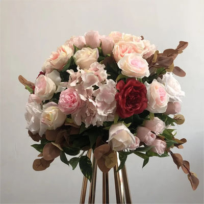 High Quality Wedding Artificial Flower Ball Custom Size Fit Table Centerpiece White Wedding Artificial Flower