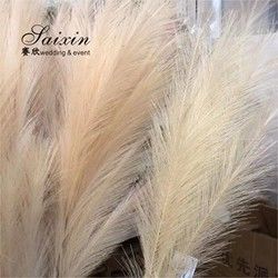White Beige Pampasgras Event Decor Wedding Artificial Flowers For Tables Decoration
