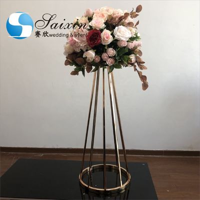 New custom pink artificial flower ball arrangement  for wedding decoration