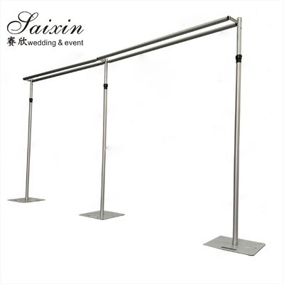 Wedding Mandap Backdrop Pipe Support Hang Drap Frame Adjust Aluminum Wedding Backdrop Pipe Stand