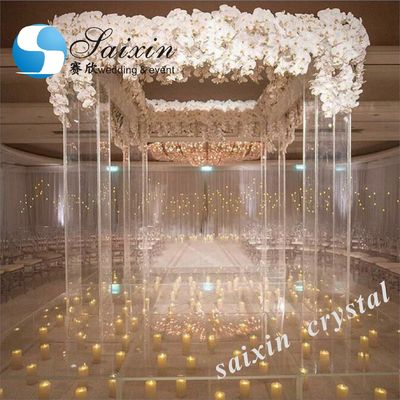 Christmas Wedding Stage Birthday Decoration Backdrop Acrylic Square Pillars Home