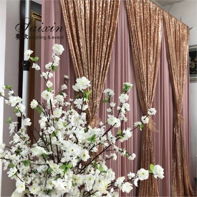 SX-388 Wholesale drape cloth curtains valance for wedding stage backdrop