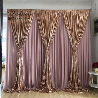 SX-388 Wholesale drape cloth curtains valance for wedding stage backdrop