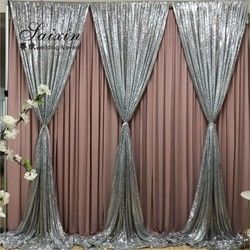 SX-388 Wholesale drape cloth curtains valance for wedding stage backdrop