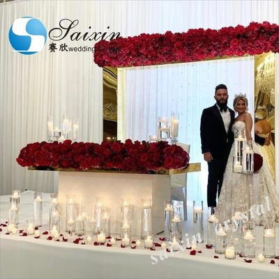 Wedding event decoration  gold mirror acrylic arch for  backdrop