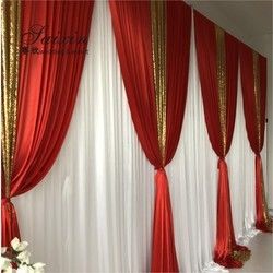 Unique wedding event stage decoration backdrop fabric sequin