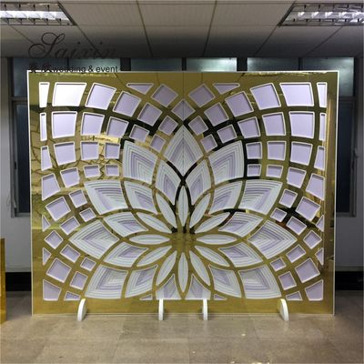 Latest Golden wedding Backdrop  For Wedding Decoration Party