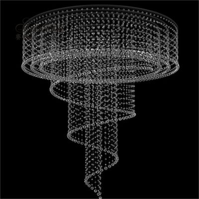 Glass Crystal Bead Curtains Ceiling Hanging With Crystal Ball Event Drape Wedding Decoration