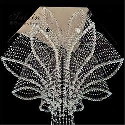 Glass Crystal Bead Curtains Ceiling Hanging With Crystal Ball Event Drape Wedding Decoration