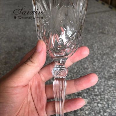 Crystal Wineglass Luxury Wedding Table Decoration Clear Glass Crystal Wedding Cup Red Wine Glass