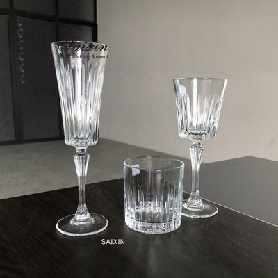 Dining Wedding Table Charger Plates Clear Cut Republic  Crystal  Wine Glass