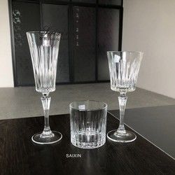 Dining Wedding Table Charger Plates Clear Cut Republic  Crystal  Wine Glass