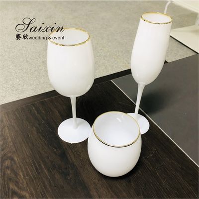 White Wine Champagne Water Glasses Decor Wedding Glassware Event