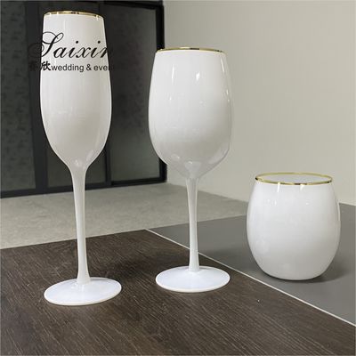White Wine Champagne Water Glasses Decor Wedding Glassware Event