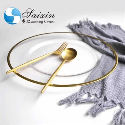 Wholesale set stainless steel gold  knife spoon fork cutlery sets for wedding event