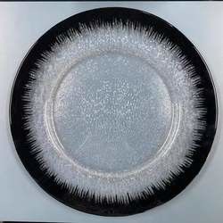 Break Resistant Round Glass Flat Charger Plate For Wedding Table Setting Disposable