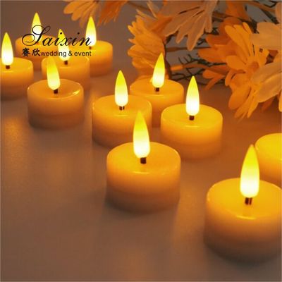 Small Tealight Candle Wedding Centerpieces LED Electronic Wedding Candles