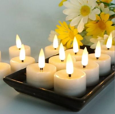 Hot sale good quality  real wax LED pillar candle for weddings