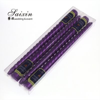 ZT-C012 High Quality Non Drip Taper Candle Handmade Custom Long Stick Flameless Pillar Candle For Party
