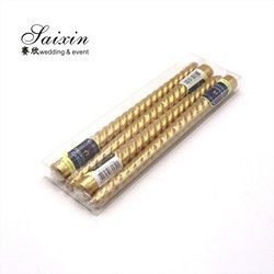 ZT-C012 High Quality Non Drip Taper Candle Handmade Custom Long Stick Flameless Pillar Candle For Party
