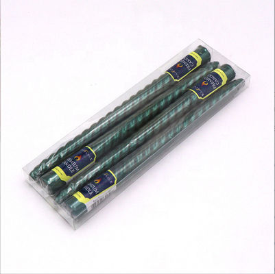 Factory wholesale  high quality electroplating multiple colored gold silver long burning non drip  taper candles