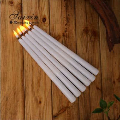 Wholesale remote control electric long LED taper candle for candle holder decoration weddings