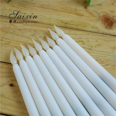 Wholesale remote control electric long LED taper candle for candle holder decoration weddings