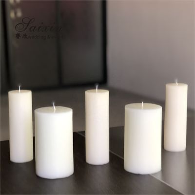Real Wax Pillar Candle Centerpieces Wedding Centerpieces With Candelabra Table Decoration