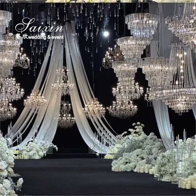SX-CH237 Hot Sale Cheap K9 Crystal Chandeliers For Wedding Props Event Decor