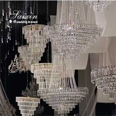 SX-CH237 Hot Sale Cheap K9 Crystal Chandeliers For Wedding Props Event Decor