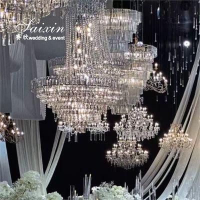 SX-CH237 Hot Sale Cheap K9 Crystal Chandeliers For Wedding Props Event Decor