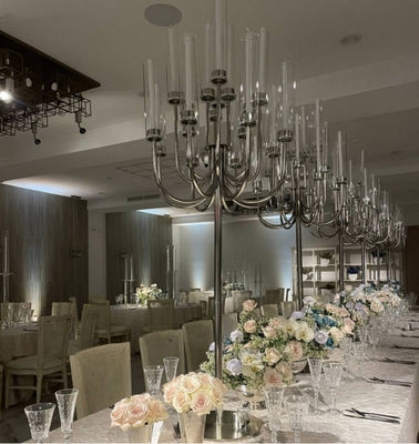 Factory Custom 20 Arms Gold Metal Candelabra For Event Decor