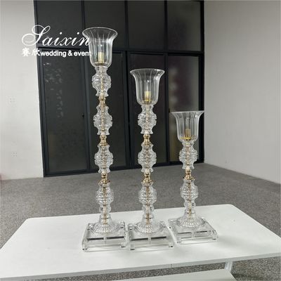 Factory Wholesale 3 Pcs Tall Set New Candle Holder For Wedding Event Table Decor